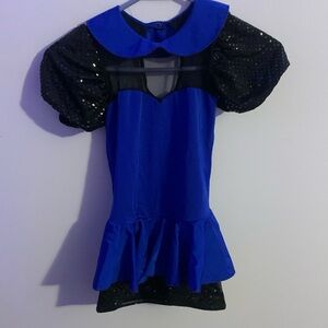 Blue dance costume